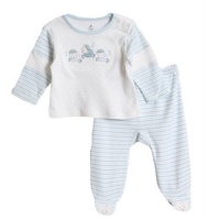 ABSORBA Newborn Baby-Boys Sheep 2 Piece Footed Pant Set ABSORBA Newborn Baby-Boys Sheep 2 Piece Footed Pant Set