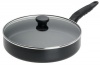Mirro A7979784 Get A Grip Aluminum Nonstick 10-Inch Fry Pan / Saute Pan with Glass Lid Cover Cookware, Black