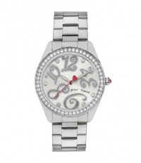 Betsey Johnson Silver Bling Bling Time Boyfriend Watch Betsey Johnson Silver Bling Bling Time Boyfriend Watch