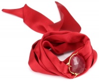 Coralia Leets Jewelry Design Riviera Collection Watch Silk Bracelet Ruby Quartz Coralia Leets Jewelry Design Riviera Collection Watch Silk Bracelet Ruby Quartz