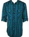 INC International Concepts Mens Plaid Print Shirt