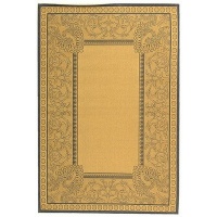 Safavieh Courtyard Collection CY2965-3101 Natural and Blue Indoor/Outdoor Area Rug, 2-Feet by 3-Feet 7-Inch Safavieh Courtyard Collection CY2965-3101 Natural and Blue Indoor/Outdoor Area Rug, 2-Feet by 3-Feet 7-Inch