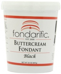 Fondarific Buttercream Fondant Black, 32 ounces Fondarific Buttercream Fondant Black, 32 ounces