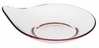 Rosenthal Free Spirit 6-Inch Glass One-Arm Bowl, Red/Violet Rim Rosenthal Free Spirit 6-Inch Glass One-Arm Bowl, Red/Violet Rim