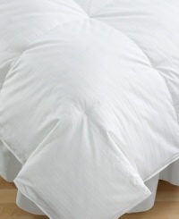Classic luxury. Warm up in style with this indulgent comforter from Lauren Ralph Lauren. Featuring Eco Pure, hypoallergenic white duck down and a 300 thread count cotton cover embellished with an embroidered Lauren Ralph Lauren logo. Also features baffle-box construction for loft; finished with piping detail. Classic luxury. Warm up in style with this indulgent comforter from Lauren Ralph Lauren. Featuring Eco Pure, hypoallergenic white duck down and a 300 thread count cotton cover embellished with an embroidered Lauren Ralph Lauren logo. Also features baffle-box construction for loft; finished with piping detail.