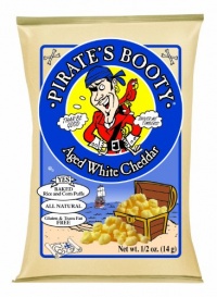 Pirate's Booty, Aged White Cheddar, 0.5-Ounce Bags (Pack of 60) Pirate's Booty, Aged White Cheddar, 0.5-Ounce Bags (Pack of 60)
