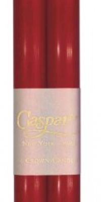Entertaining with Caspari 10-Inch Taper Dripless, Smokeless, Unscented Candles, Red, Box of 12 Entertaining with Caspari 10-Inch Taper Dripless, Smokeless, Unscented Candles, Red, Box of 12