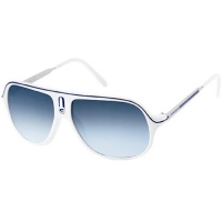 Carrera Safari/R/S Adult Aviator Full Rim Sports Sunglasses - White Azure/Palladium/Azure Gradient / One Size Fits All Carrera Safari/R/S Adult Aviator Full Rim Sports Sunglasses - White Azure/Palladium/Azure Gradient / One Size Fits All