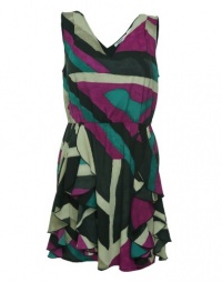 DKNY Women's Double V-Neck Dress Black L DKNY Women's Double V-Neck Dress Black L