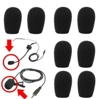 20mm Headset & Lapel Lavalier Microphone Windscreens - 8 Pack 20mm Headset & Lapel Lavalier Microphone Windscreens - 8 Pack