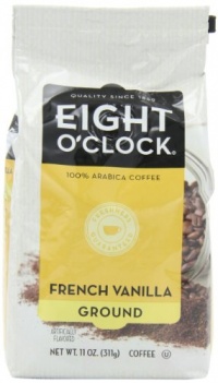 Eight O'Clock Coffee, French Vanilla Ground, 11-Ounce Bags (Pack of 4) Eight O'Clock Coffee, French Vanilla Ground, 11-Ounce Bags (Pack of 4)
