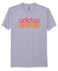 Keep it basic and comfortable with this sporty t-shirt from adidas. Keep it basic and comfortable with this sporty t-shirt from adidas.