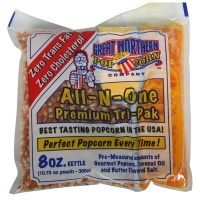 Great Northern Popcorn 1 Case (24) of 8 Ounce Premium Quality Popcorn Portion Packs Kit Cinema Quality Great Northern Popcorn 1 Case (24) of 8 Ounce Premium Quality Popcorn Portion Packs Kit Cinema Quality