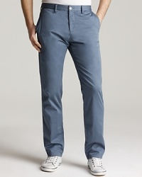 Crafted in lightweight cotton for warm-weather wearability, we love the classic fit and unique color of BOSS Black's Crigan pants. Crafted in lightweight cotton for warm-weather wearability, we love the classic fit and unique color of BOSS Black's Crigan pants.