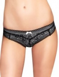 Elle Macpherson Intimates Sunset Glow Thong (16-1035) S/Jet/Retro Cream Elle Macpherson Intimates Sunset Glow Thong (16-1035) S/Jet/Retro Cream