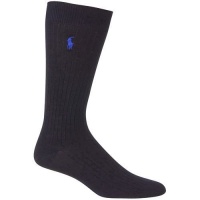 Polo Ralph Lauren Men's Socks Classic Solid 7x2 Rib Slack Navy 1 Pair Polo Ralph Lauren Men's Socks Classic Solid 7x2 Rib Slack Navy 1 Pair