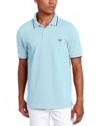 Fred Perry Men's Slim Fit Twin Tipped Polo, Glacier, Medium Fred Perry Men's Slim Fit Twin Tipped Polo, Glacier, Medium