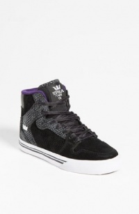 Supra - Kids Vaider High Top Shoes, Size: 3 M US Little Kid, Color: Black / Grey-White Supra - Kids Vaider High Top Shoes, Size: 3 M US Little Kid, Color: Black / Grey-White