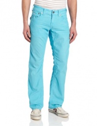 True Religion Men's Ricky Straight Fit Lightweight Color Cord, Turquoise, 34 True Religion Men's Ricky Straight Fit Lightweight Color Cord, Turquoise, 34