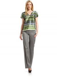 THE LOOKPrinted designV-neckShort sleevesBust dartsVented hi-lo hemBack hook closureTHE FITAbout 27 from shoulder to hemTHE MATERIAL51% silk/49% cottonCARE & ORIGINDry cleanImportedModel shown is 5'10 (177cm) wearing US size 4. THE LOOKPrinted designV-neckShort sleevesBust dartsVented hi-lo hemBack hook closureTHE FITAbout 27 from shoulder to hemTHE MATERIAL51% silk/49% cottonCARE & ORIGINDry cleanImportedModel shown is 5'10 (177cm) wearing US size 4.