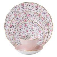 Royal Albert New Country Roses Rose Confetti Vintage Formal Place Setting, 5-Piece Royal Albert New Country Roses Rose Confetti Vintage Formal Place Setting, 5-Piece