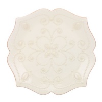 Lenox French Perle Assorted Plates, 7.5-Inch, White, Set of 4 Lenox French Perle Assorted Plates, 7.5-Inch, White, Set of 4
