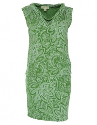 Michael Kors Draped Neck Print Dress Vine XL Michael Kors Draped Neck Print Dress Vine XL