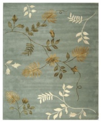 Safavieh Soho Collection SOH313A Handmade Light Blue New Zealand Wool Area Rug, 3.6-Feet by 5.6-Feet Safavieh Soho Collection SOH313A Handmade Light Blue New Zealand Wool Area Rug, 3.6-Feet by 5.6-Feet