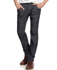With a slim fit and a slight sheen, these Bar III corduroys will add modern style to your pants collection. With a slim fit and a slight sheen, these Bar III corduroys will add modern style to your pants collection.