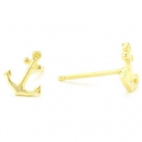 Gold Anchor Stud Earrings Gold Anchor Stud Earrings