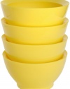 CaliBowl Non-Spill 20-Ounce Original Bowl with Non-Slip Base, Set of 4, Yellow