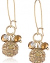 Betsey Johnson Iconic Summer Metallics Fireball Drop Earrings