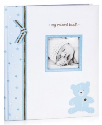 Pearhead Lil' Peach Bear Babybook, Blue Pearhead Lil' Peach Bear Babybook, Blue