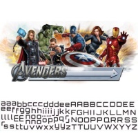 RoomMates RMK1770GM Avengers Peel and Stick Giant Headboard with Personalization RoomMates RMK1770GM Avengers Peel and Stick Giant Headboard with Personalization