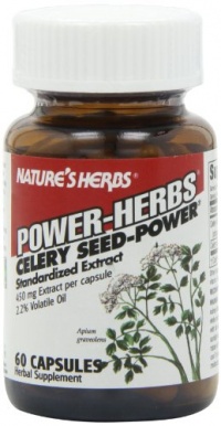 Twinlab Nature's Herbs Power-Herbs Celery Seed-Power, 60 Capsules (Pack of 4) Twinlab Nature's Herbs Power-Herbs Celery Seed-Power, 60 Capsules (Pack of 4)