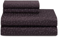 Calvin Klein Elm Leaves Sheeting Queen Sheet Set Blackberry Calvin Klein Elm Leaves Sheeting Queen Sheet Set Blackberry