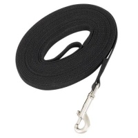 Guardian Gear 50-Feet Cotton Web Dog Training Lead, Black Guardian Gear 50-Feet Cotton Web Dog Training Lead, Black