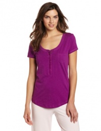 Dearfoams Women's Pocket Short Sleeve Tee Dearfoams Women's Pocket Short Sleeve Tee
