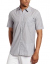 Volcom Men's Ex Factor Stripe Short Sleeve Shirt