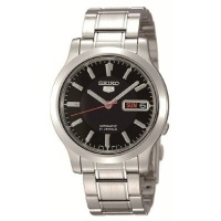 Men's Stainless Steel Seiko 5 Automatic Black Dial Men's Stainless Steel Seiko 5 Automatic Black Dial