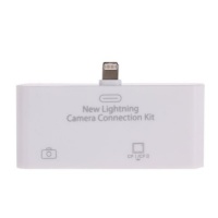 FlyStone® LIGHTNING 8 PIN 2 in 1 CF Card Reader Camera Connection Kit CCK + USB Interface for Apple Tablet iPad 4 / iPad With Retina Display / iPad Mini / iPad 7.9 inch FlyStone® LIGHTNING 8 PIN 2 in 1 CF Card Reader Camera Connection Kit CCK + USB Interface for Apple Tablet iPad 4 / iPad With Retina Display / iPad Mini / iPad 7.9 inch