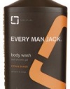 Every Man Jack Citrus Scrub Body Wash and Shower Gel-16.9, oz.