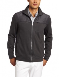 Calvin Klein Sportswear Men's Long Sleeve Full Zip French Rib Knit Calvin Klein Sportswear Men's Long Sleeve Full Zip French Rib Knit