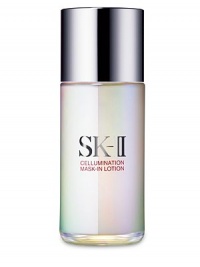 An everyday mask for your skin. The latest innovation from the Cellumination family, New Cellumination Mask-In Lotion is the first step to achieving the way to ultimate aura. This unique everyday pre-lotion offers mask-like hydration benefits. Applying this delivers immediate and long-lasting hydration to skin, similar to the effects of using a mask. Cellumination Mask-In Lotion contains the powerful Aura Bright Cocktail that is present in the SK-II Cellumination family. An everyday mask for your skin. The latest innovation from the Cellumination family, New Cellumination Mask-In Lotion is the first step to achieving the way to ultimate aura. This unique everyday pre-lotion offers mask-like hydration benefits. Applying this delivers immediate and long-lasting hydration to skin, similar to the effects of using a mask. Cellumination Mask-In Lotion contains the powerful Aura Bright Cocktail that is present in the SK-II Cellumination family.