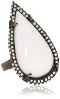 Made Her Think Smashed Talon White Resin Ring, Size 7 Made Her Think Smashed Talon White Resin Ring, Size 7