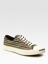 An appealing check pattern adorns this casual classic, rendered in smooth cotton canvas with a durable rubber sole.Cotton canvas upperPadded insoleRubber soleImported An appealing check pattern adorns this casual classic, rendered in smooth cotton canvas with a durable rubber sole.Cotton canvas upperPadded insoleRubber soleImported