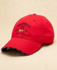 Cap off your nautical look with this J-class hat from Nautica. Cap off your nautical look with this J-class hat from Nautica.