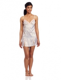 Betsey Johnson Women's Sultry Stretch Satin And Lace Slip, Pearl, Medium Betsey Johnson Women's Sultry Stretch Satin And Lace Slip, Pearl, Medium