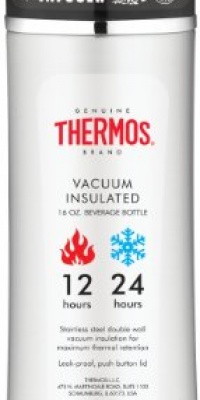 Thermos 16-Ounce Leak Proof Drink Bottle with Tea Infuser, Black Thermos 16-Ounce Leak Proof Drink Bottle with Tea Infuser, Black