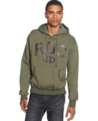 Get cozy, look cool in this Rocawear hooded sweatshirt. Get cozy, look cool in this Rocawear hooded sweatshirt.
